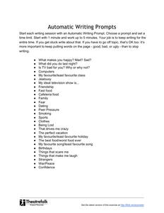 Automatic Writing Prompts