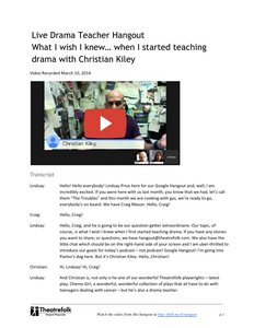 What I wish I knew… when I started teaching drama