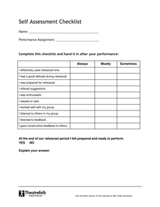Self Assessment Checklist