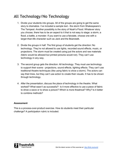 Theatre and Technology Exercise