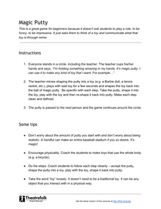 Acting Warmup: Magic Putty