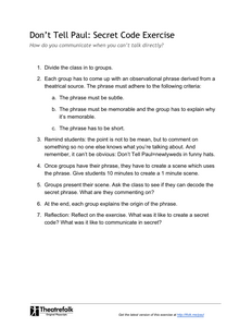 Don't Tell Paul: Secret Code Exercise