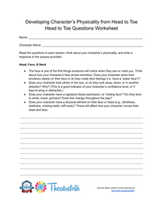 Physicality of a Character