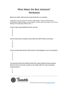 What Makes the Best Assistant - Worksheet