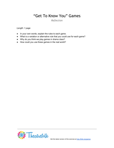 "Get to Know You" Games