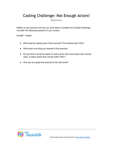 Casting Challenge: Not Enough Actors!