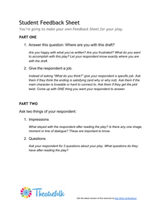 Student Feedback Sheet