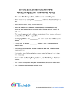 Looking Back and Looking Forward: Reflection Questions Turned Into Advice