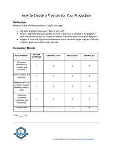 How to Create a Program for Your Production