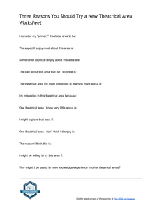 Three Reasons You Should Try a New Theatrical Area