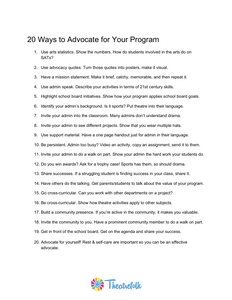 20 Ways to Advocate for Your Program