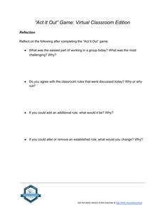 “Act It Out” Game: Virtual Classroom Edition
