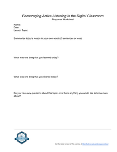 Encouraging Active Listening in the Digital Classroom