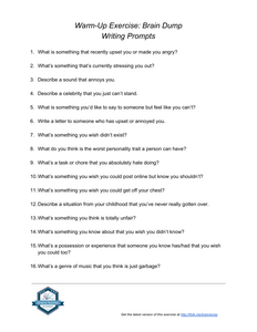 Warm-Up Exercise: Brain Dump