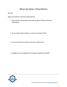 Warm-Up Game: Virtual Mirrors