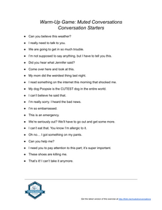 Warm-Up Game: Muted Conversations