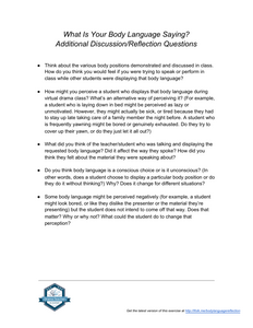 What Is Your Body Language Saying?