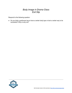 Body Image in Drama Class