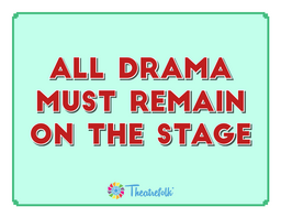 All Drama Must Remain on the Stage: Poster