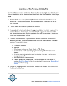 Exercise: Introductory Scheduling