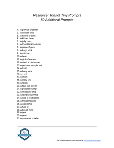 Tons of Tiny Prompts: 50 Additional Prompts