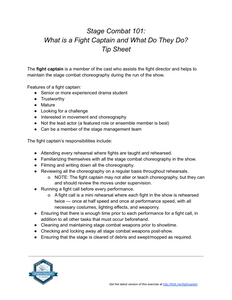 Stage Combat 101: What is a Fight Captain and What Do They Do?