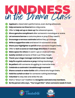 Kindness in the Drama Class: Poster