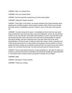 What's your favourite ice breaker or first week activity? - Transcript