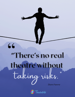 Taking Risks in Theatre: Poster