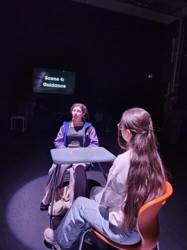 From the Cumberland Regional High School production (Bridgeton, NJ). Directed by Elisabeth Campbell.
