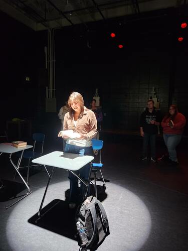 From the Cumberland Regional High School production (Bridgeton, NJ). Directed by Elisabeth Campbell.
