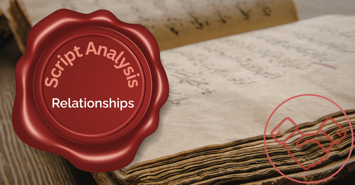 Script Analysis for Actors: Relationships