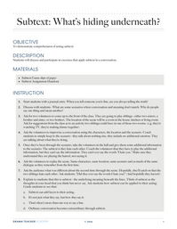 Subtext: What’s hiding underneath?