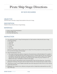 Pirate Ship Stage Directions