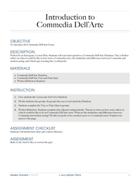 Introduction to Commedia Dell'Arte