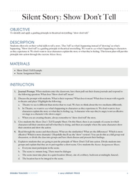 Silent Story: Show Don't Tell