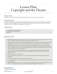 Copyright and the Theatre