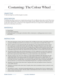 Costuming: The Colour Wheel