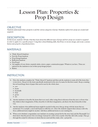 Properties &  Prop Design