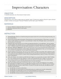 Improvisation: Characters