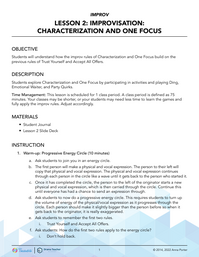 Characterization and One Focus