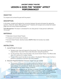 Does the “Where” Affect  Performance?
