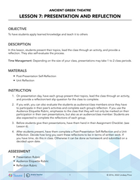 Presentation &  Reflection