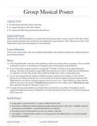 Group Musical Poster