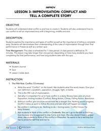 Conflict and Tell a Complete Story