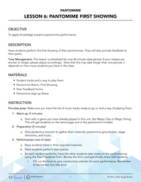 Pantomime First Showing