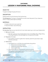 Pantomime Final Showing