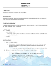 Relax, Have Fun and Don’t Force the Humour