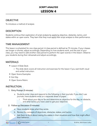 Applying Analysis to Performance