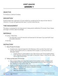 Getting to Know a Character